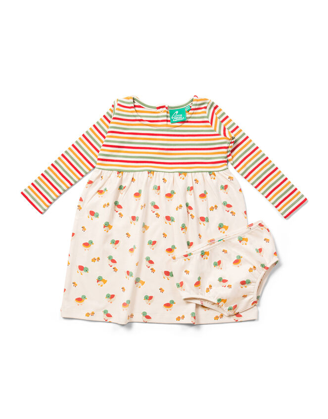 Little Green Radicals Duck Dress and Brief Set, Cream (CREAM), large