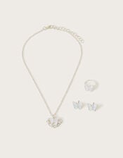 Butterfly Heart Jewellery Set, Ivory (IVORY), large