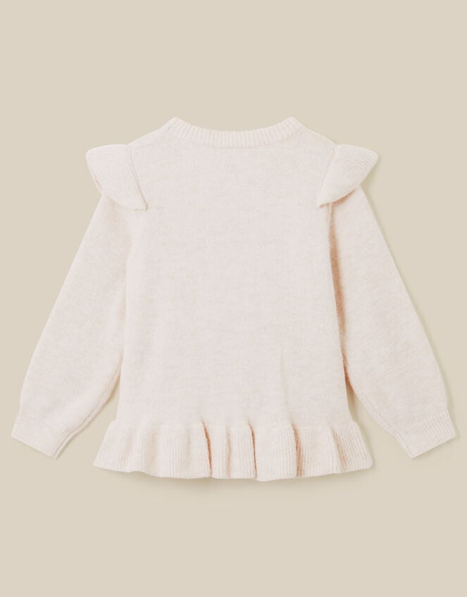 Monsoon x My Little Pony Sequin Carousel Ruffle Jumper, Ivory (IVORY), large