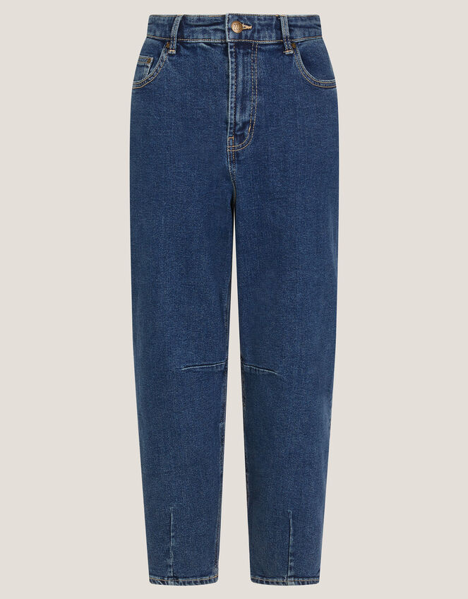 Dina Darted Barrel Jeans, Blue (MID AUTHENTIC BLUE), large
