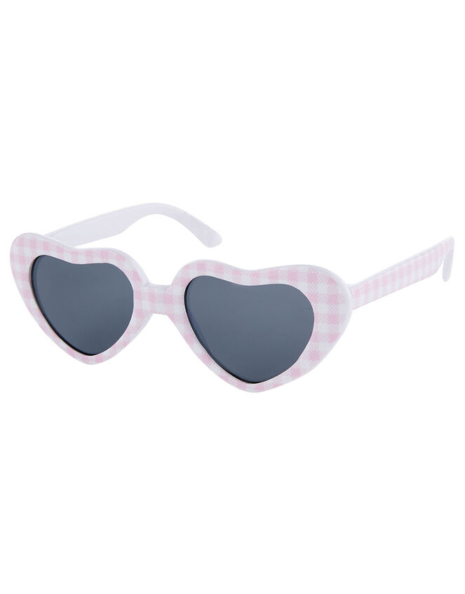 Baby Gingham Heart Sunglasses, , large