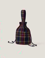 Monsoon x Sarah Corbett-Winder Tartan Pouch Bag, , large