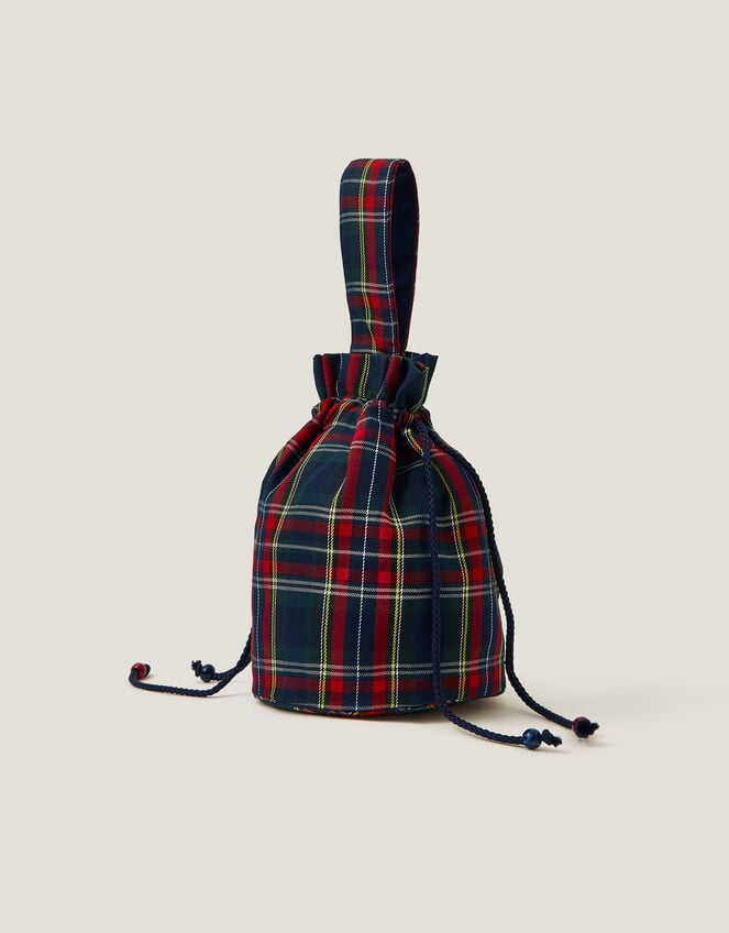 Monsoon x Sarah Corbett-Winder Tartan Pouch Bag, , large