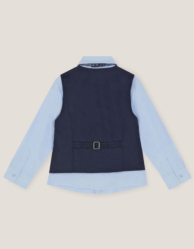 Oliver 3-Piece Check Suit, Blue (NAVY), large