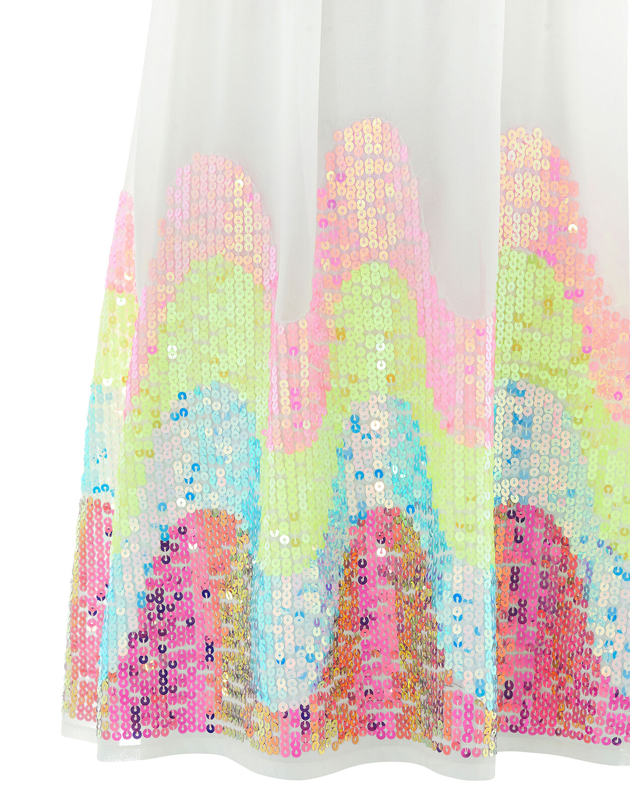 monsoon rainbow sequin dress