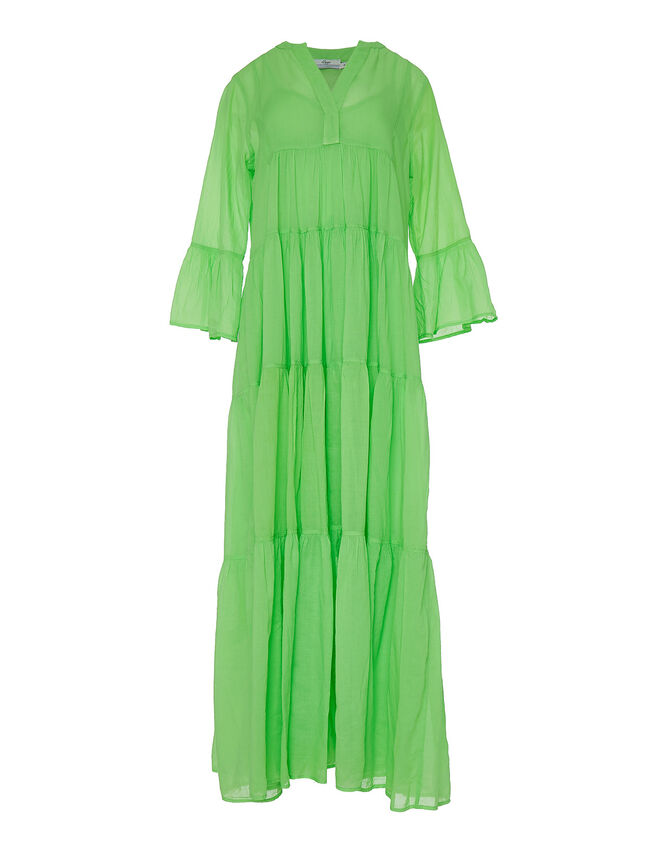 Devotion Twins Tiered Maxi Dress, Green (GREEN), large