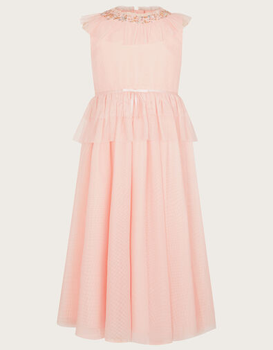 Land of Wonder Ruffle Maxi Dress, Pink (PALE PINK), large