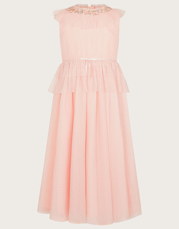 Land of Wonder Ruffle Maxi Dress, Pink (PALE PINK), large