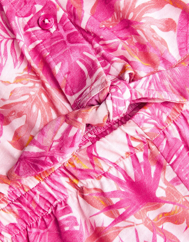 Birds Of Paradise Short Sleeve Playsuit, Pink (PINK), large