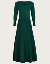 Twist Cut-Out Detail Maxi Dress, Green (GREEN), large