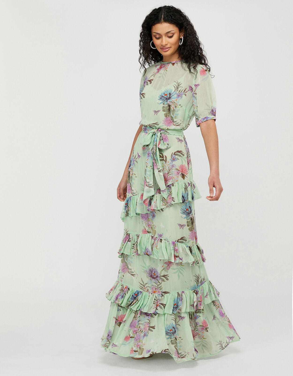 Maxi floral dresses uk clearance