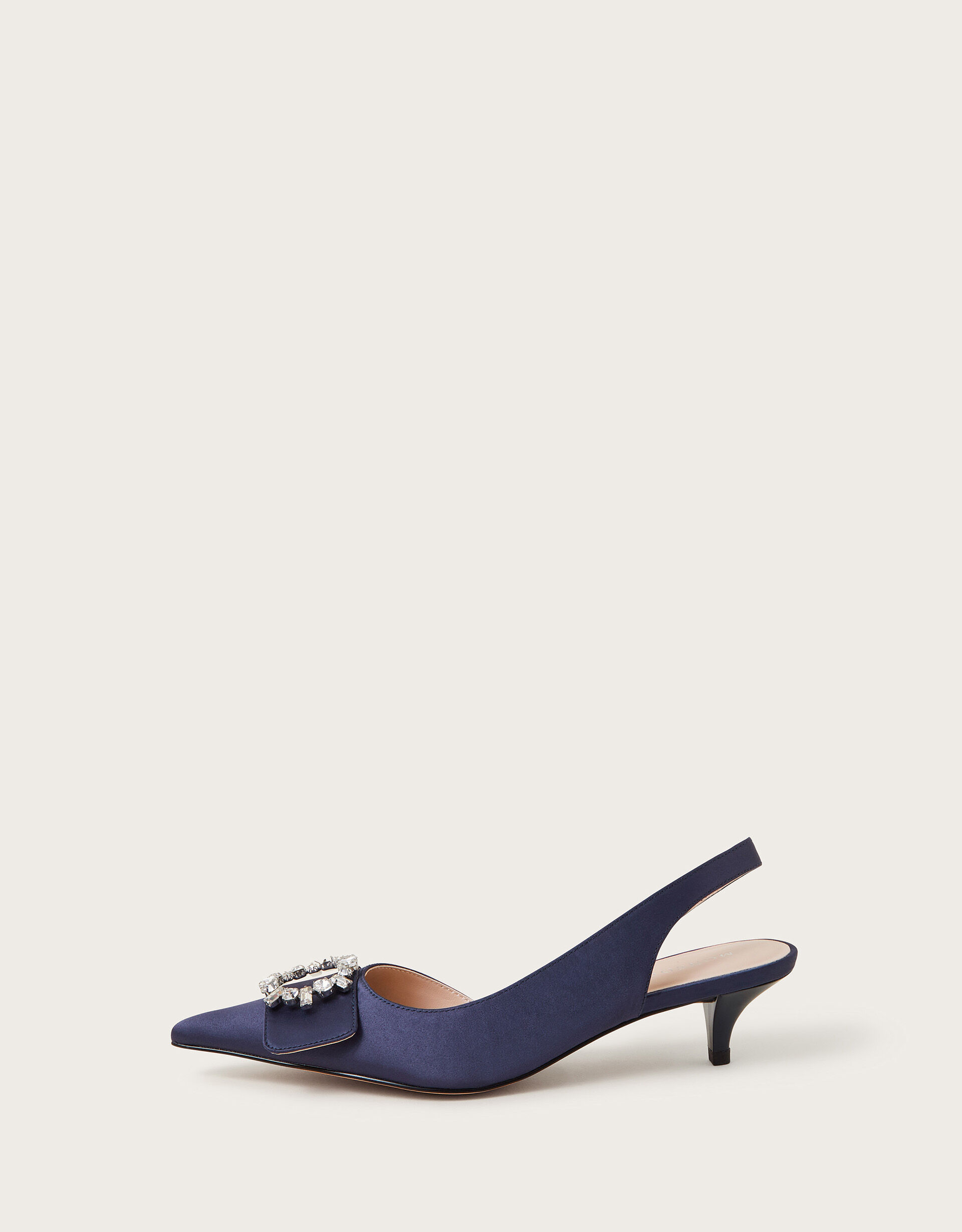 Nina Diamante Slingback Heels Blue Occasion Shoes Monsoon UK
