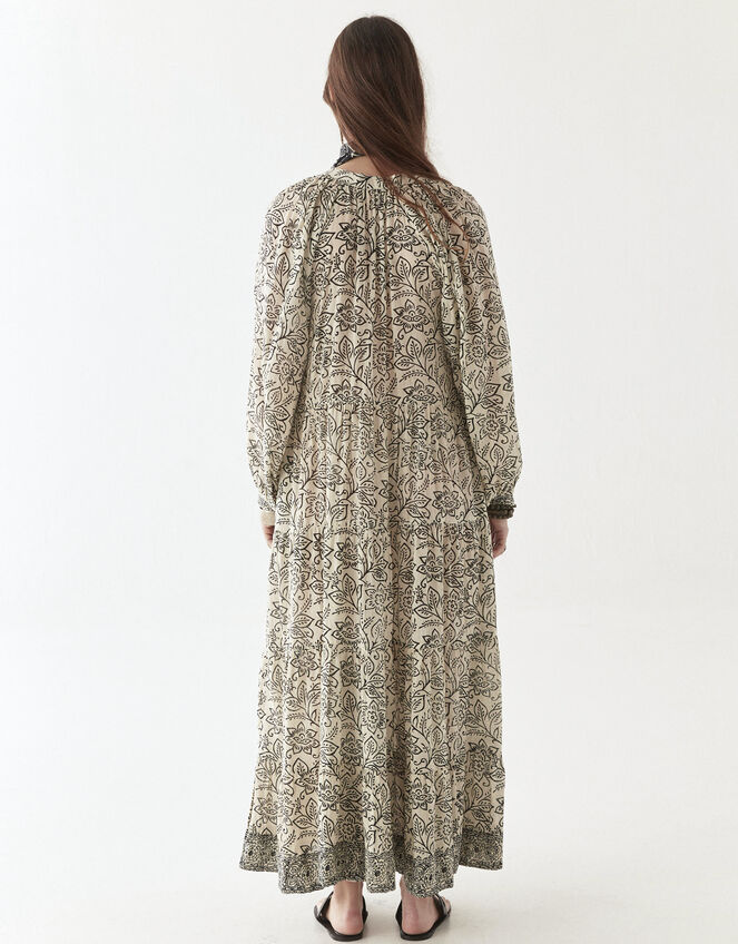 Maison Hotel Antonia Floral Maxi Dress, White (WHITE), large