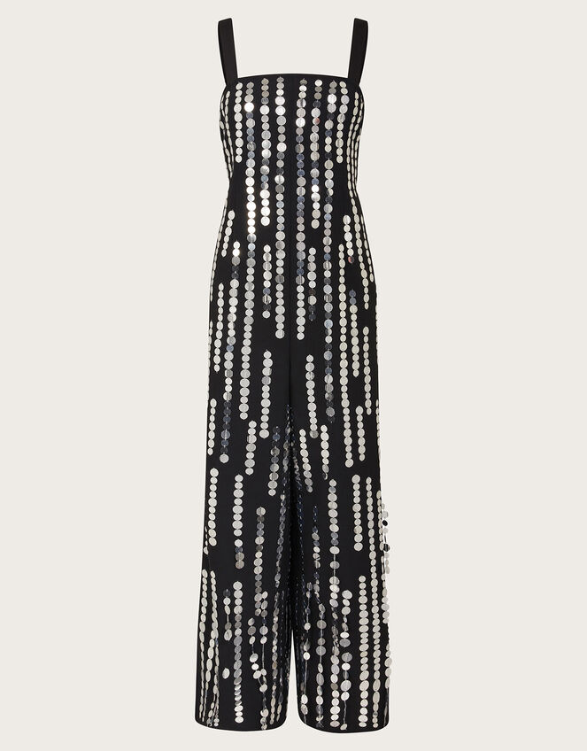 Cordelia Sequin Jumpsuit, Silver (SILVER), large