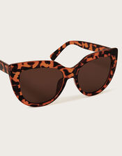 Tortoiseshell Large Cateye Sunglasses, , large
