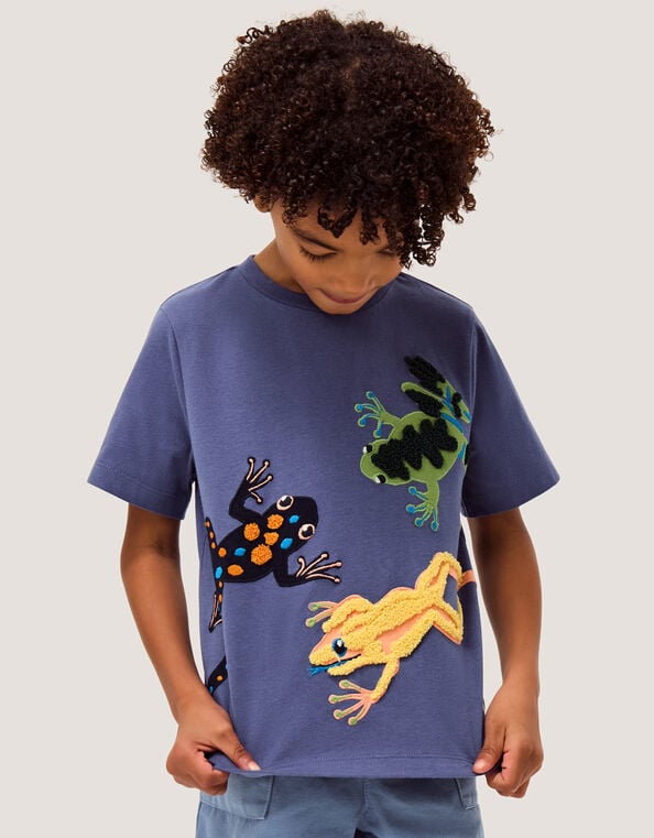 Flying Frog T-Shirt, Blue (BLUE), large