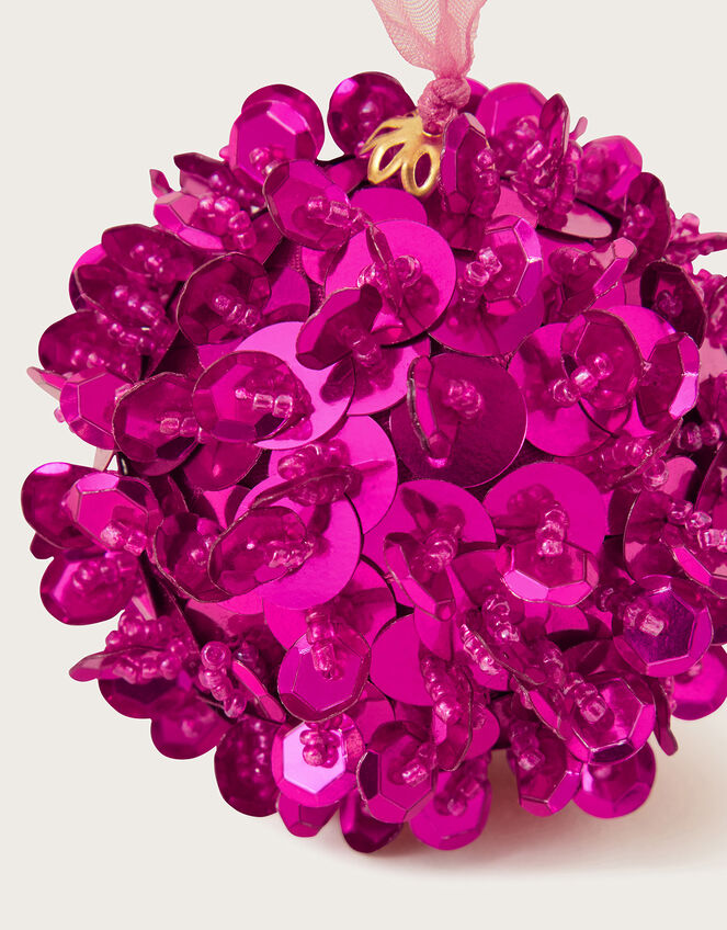 Pom-Pom Hanging Decoration, Pink (PINK), large