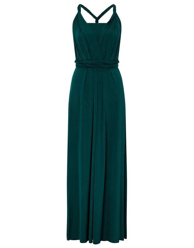 Tallulah Twist Me Tie Me Jersey Bridesmaid Dress Green | Evening ...
