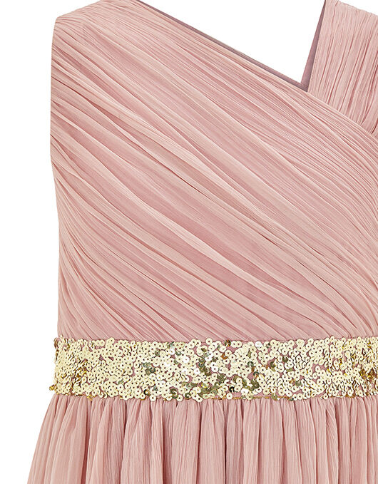 Abigail One Shoulder Prom Dress Pink Girls Dresses Monsoon UK