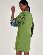 Kaitlyn Bird Embroidered Tunic, Green (GREEN), large