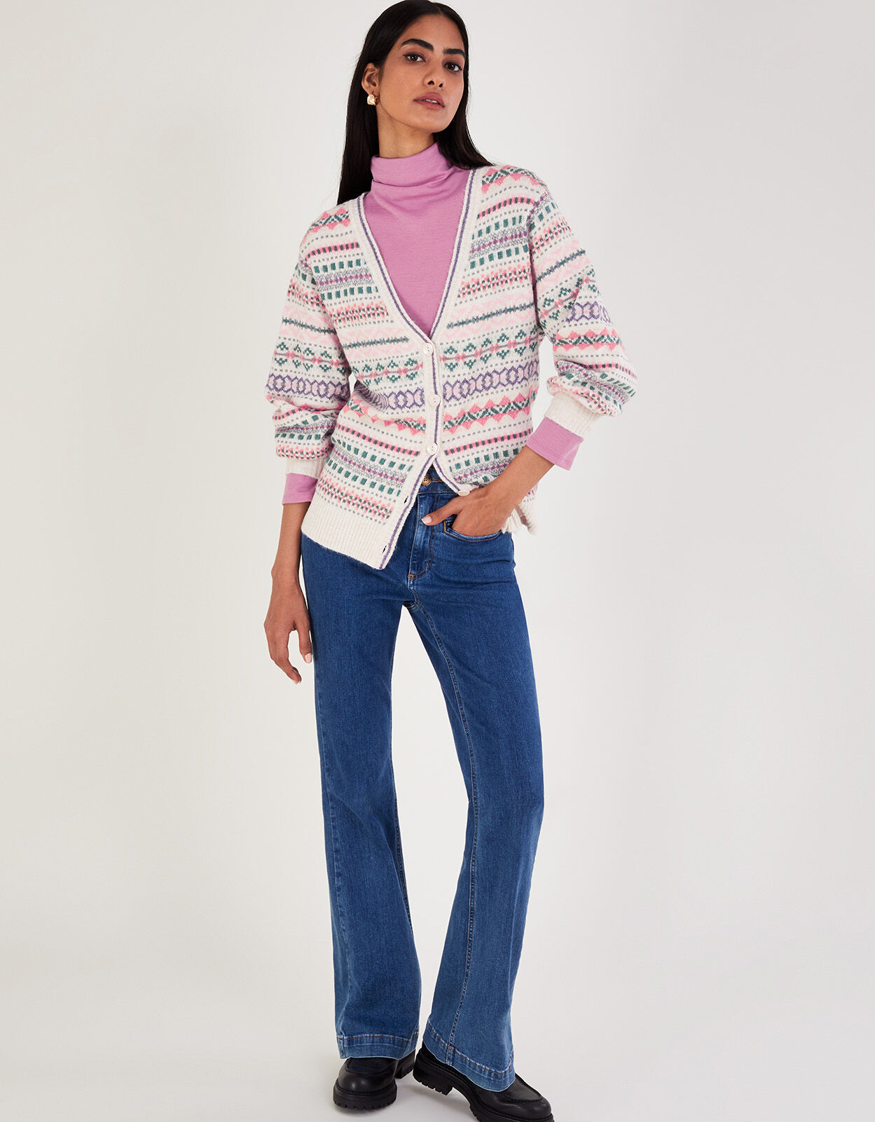Cardigan nuovo con etichette catalogo Sundance Fair Isle Wallace Fair Cardigan nuovo con etichette catalogo Sundance Fair Isle Wallace Fair