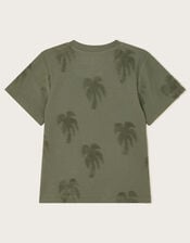 Textured Palm T-Shirt, Green (KHAKI), large