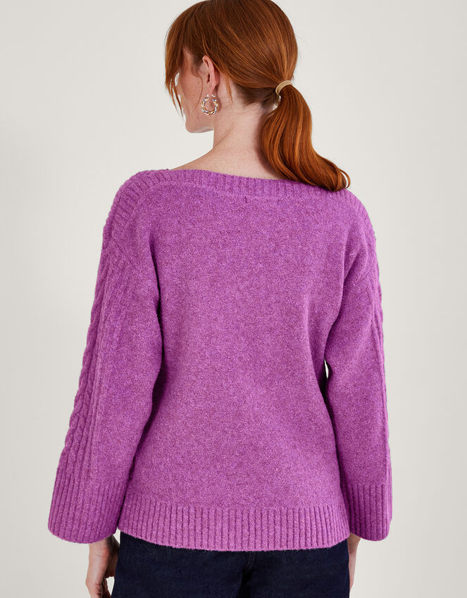 Satu Stitch Jumper, Purple (LILAC), large