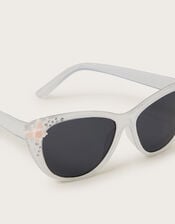 Sparkly Butterfly Cat Eye Sunglasses, , large