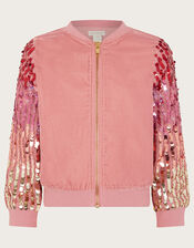 Velvet Sequin Bomber Jacket, Multi (MULTI), large