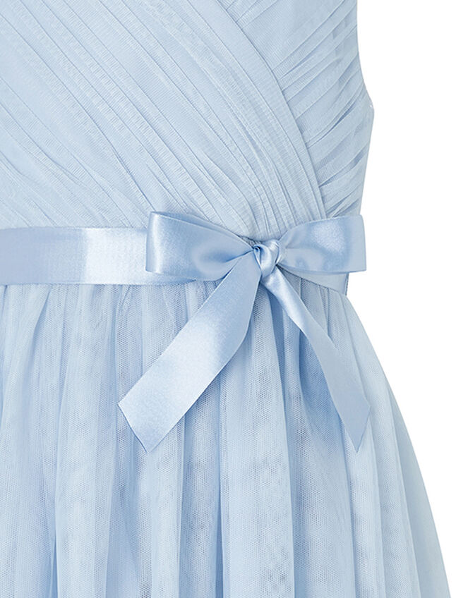 Lana Tulle Occasion Dress with Sequinned Hem, Blue (BLUE), large