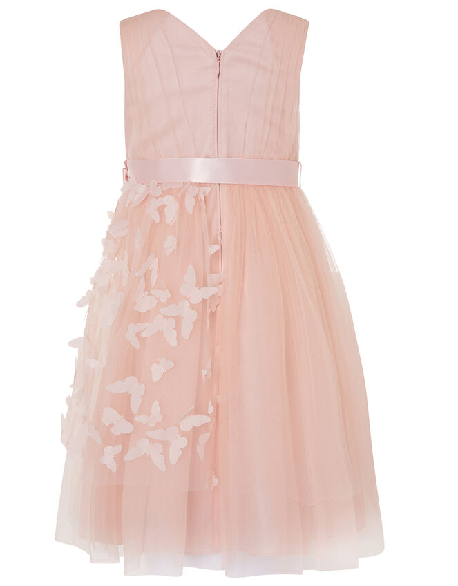 3D Butterfly Wrap Dress, Pink (PINK), large