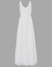 Amelie Embroidered Bridal Dress, Ivory (IVORY), large