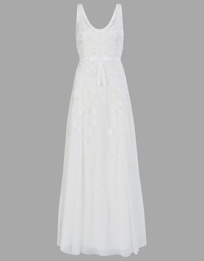 Amelie Embroidered Bridal Dress, Ivory (IVORY), large