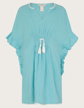 Cheesecloth Kaftan, Blue (BLUE), large