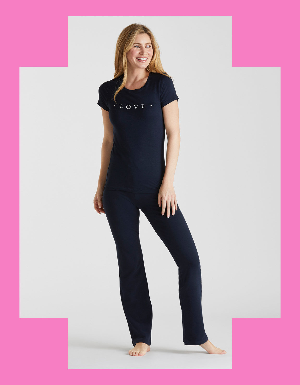 M Life Lotus Yoga Pants Blue | Trousers 