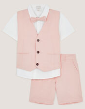 Leo 4-Piece Short Suit, Pink (PINK), large