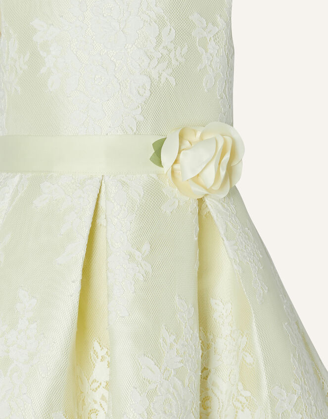 Lola Lace Dress, Yellow (LEMON), large