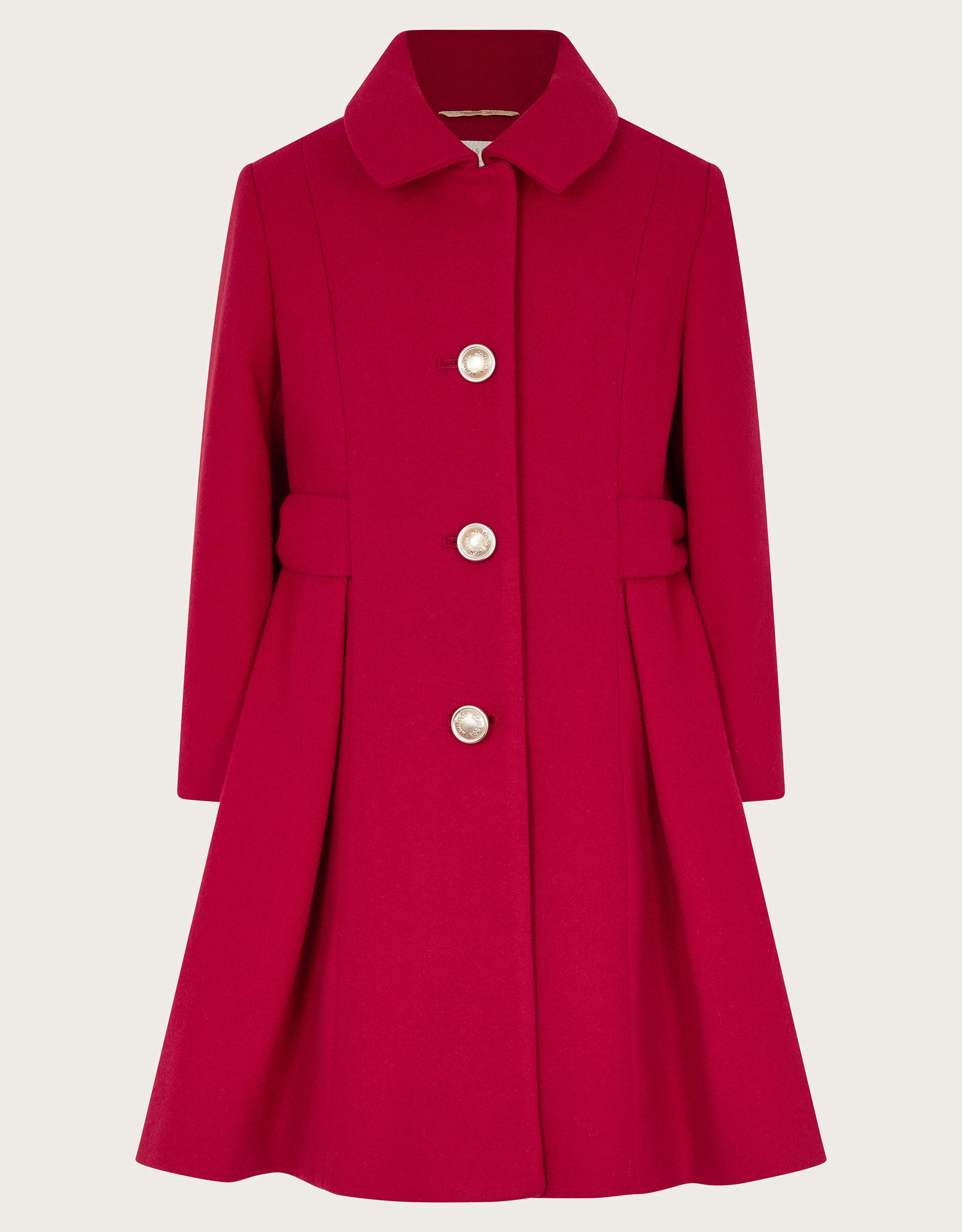 Detachable Cape Collared Coat Red Girls Coats Jackets Monsoon UK