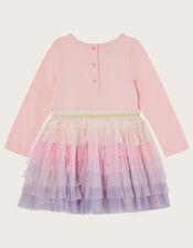 Baby Butterfly Ombre Disco Dress, Pink (PINK), large