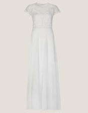 Angela Lace Wedding Dress, Ivory (IVORY), large