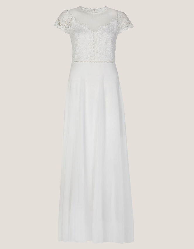 Angela Lace Wedding Dress, Ivory (IVORY), large