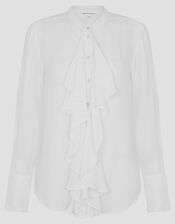 Bella Frill Blouse , Ivory (IVORY), large