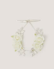 Bridesmaid Flower Garland Hair Clip, , large