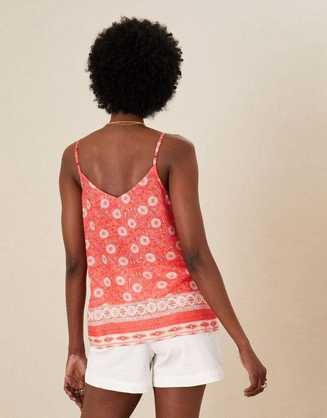 Andora Printed Cami in LENZING™ ECOVERO™, Red (RED), large