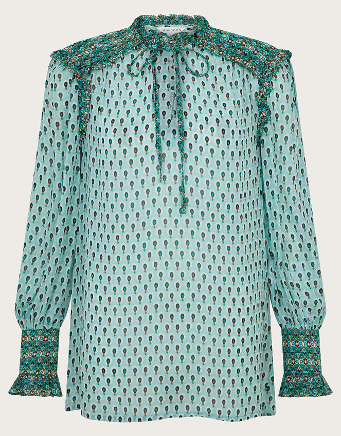 Zuri Blouse, Green (GREEN), large