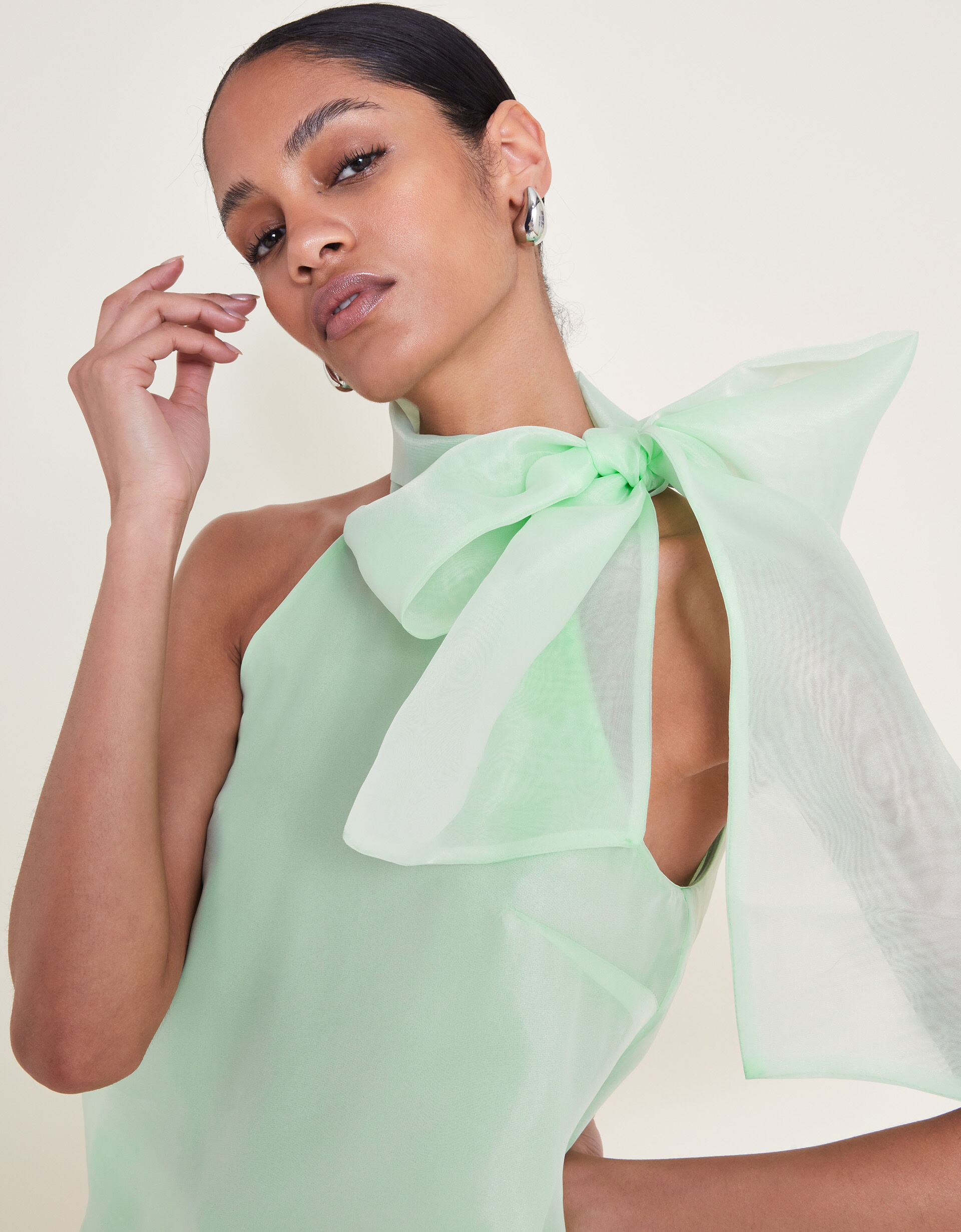 Vera Organza Top Green | Vests, Camisoles And Sleeveless Tops