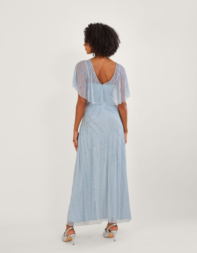 Sienna Embellished Shorter Length Maxi Dress, CLOUD, large