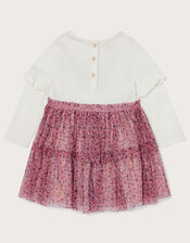 Baby Ditsy Disco Butterfly Skirt Dress, Pink (PINK), large