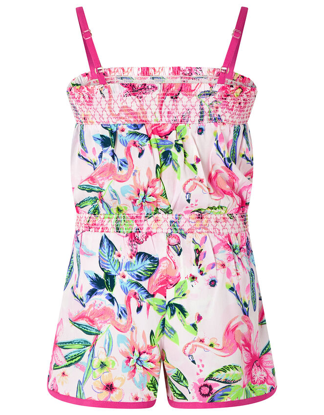 Floella Flamingo Playsuit in Recycled Polyester, Pink (PALE PINK), large