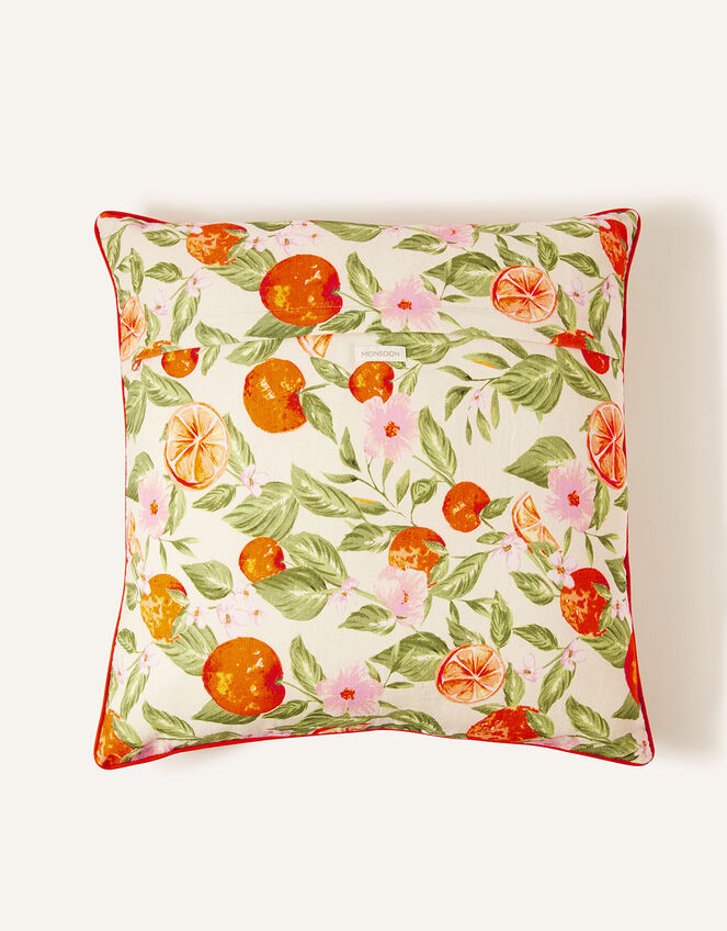 Fruit Print Square Cushion, , large